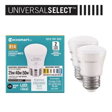 Universal Select 25/40/50-Watt Equivalent R14 E26 Dimmable LED Flood Light Bulb