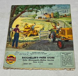 Minneapolis-Moline Agriculture Advertising Brochure 1954 Original Multicolor