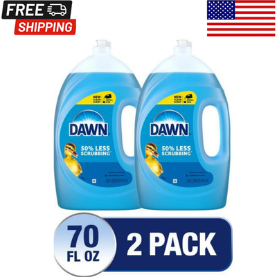 #ad 2 Pack Dawn Ultra Dish Soap Original Scent 70oz Dishwashing Liquid Grease Cut $22.98
