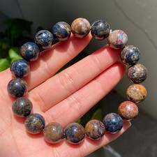 12.6mm Natural Color Pietersite Namibia Gemstone Beads Bracelet AAA