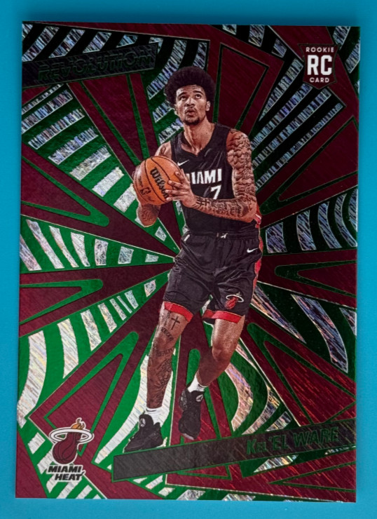 Kel'el Ware (RC, /149) 2024 NBA Panini Revolution - Rookies Green Storm #102