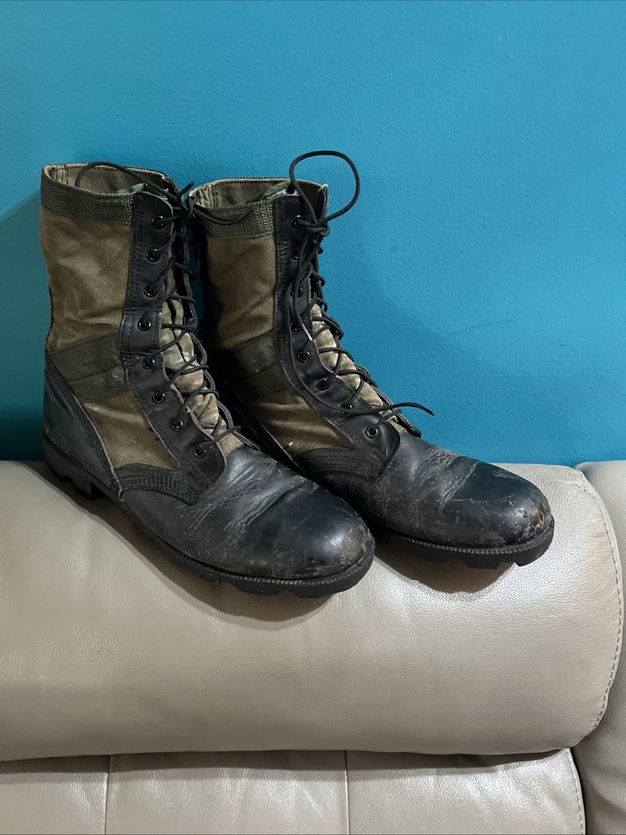 Wellco Green Jungle Military Combat Boots - Spike Protective men's