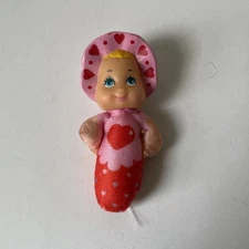 Vintage 1989 Lewis Galoob SO SMALL Babies Mini Beanie Doll Pink Heart