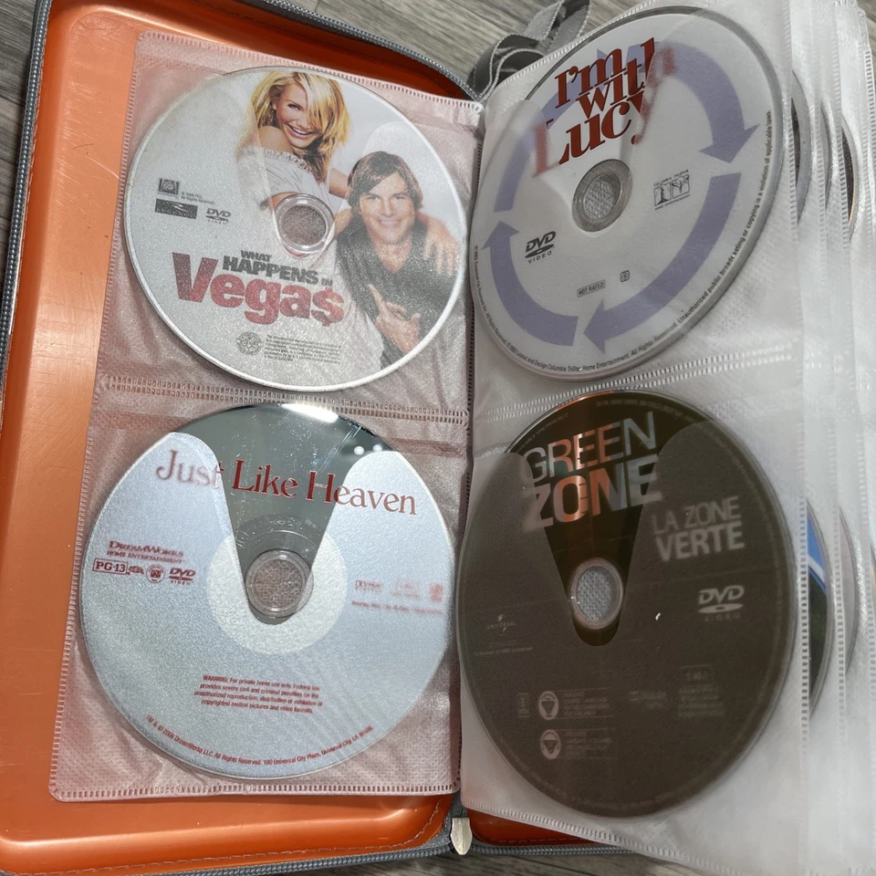 LOT of 80 MIXED Genre DVDs - MOVIE COLLECTION Bulk DISCS in BINDER Action/ More Foto 3 de 4