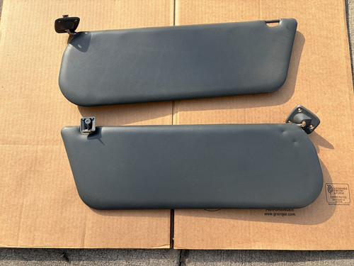 1988-1998 Sun Visors Chevy Silverado GMC Sierra 1500 2500 pair GRAY VINYL