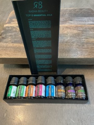 Radha Beauty Aromatherapy Oil Set Of Top 8 Essential Oils READ DESCRIPTION