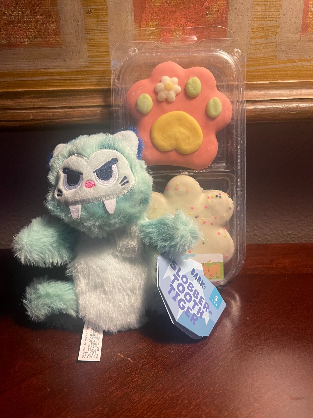 Dog Toys BarkBox Sloober Tooth Tiger and Mollys Barkery Apple Cinnamon Chew Treats