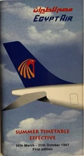 EgyptAir Airlines Timetable - Mar 1997 - First Edition