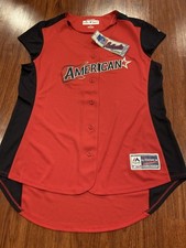 2019 Majestic Women’s All Star Baseball American League Jersey Large L MLB ASG
