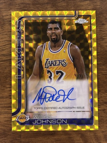 2025 Topps Chrome Magic Johnson Chrome Autographs (RAW)