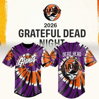 HOT! San Francisco Giants Grateful Dead Night 08/25 2026 Giveaway Jersey