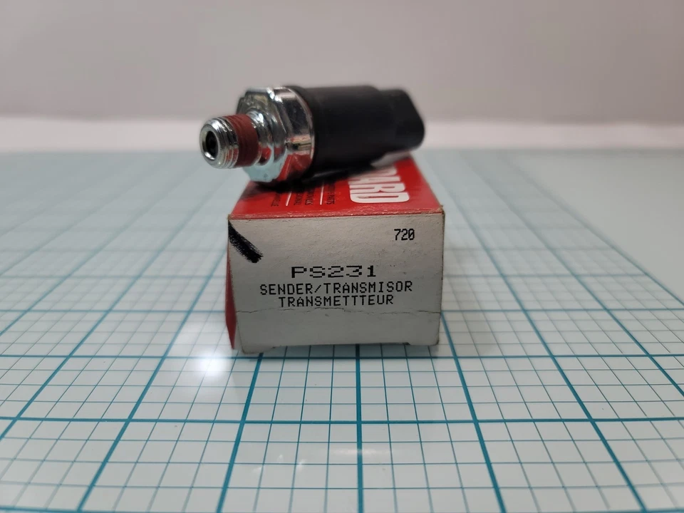 Transmisor de presión de aceite tipo bala de 2 pines estándar PS-231 1989-1996 para Dodge Dakota Foto 2 de 4