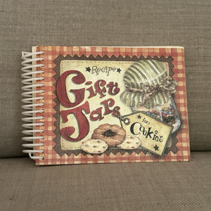 Recipe Gift Jars for Cookies Spiral-Bound Original Paper Recipe Book