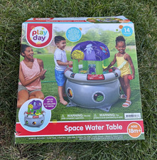 Play Day Space Inflatable Water Table 14-Piece PVC Gray/White/Purple/Green 18m 