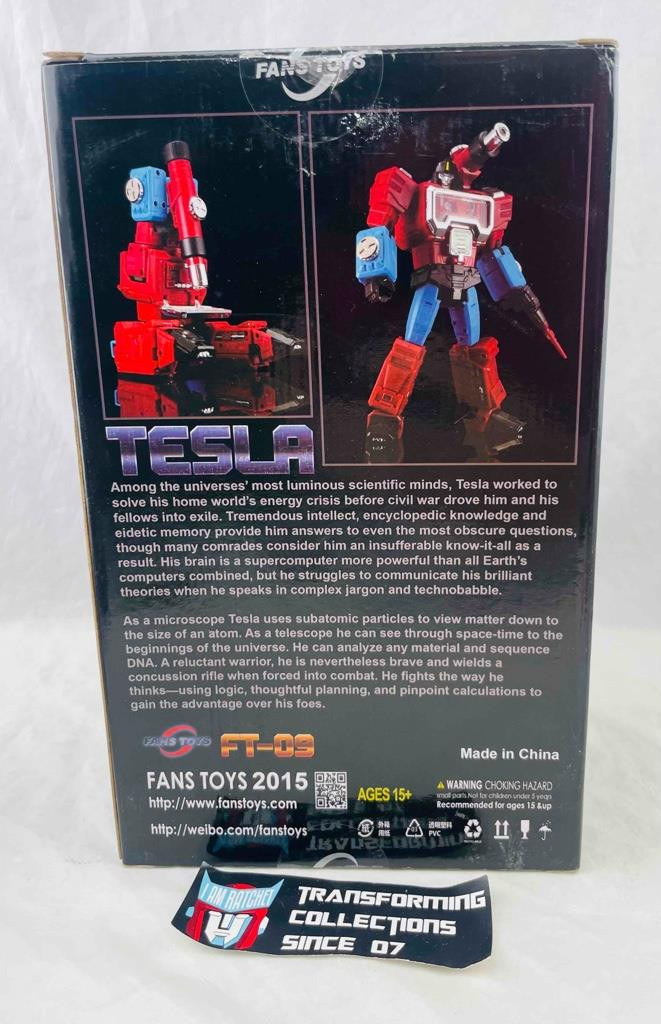 Transformers Third Party Fans Toys FT-09 Tesla Complete with Box