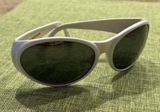 Rare Original Arnet Arnette Hot Cakes Sunglasses, White frame w/ dark lens