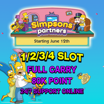 #ad PARTNERS EVENT Mono GO Simpsons PARTNER FULL CARRY 80K 1 4 SLOTS Rush Rewards🌟 $21.16