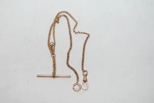 Antique Signed RFS & Co Watch Fob and Chain 1/10 