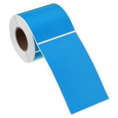 250Pcs Rectangular Color Coding Labels, 5''x3'' Labels Sticker Roll, Sky Blue