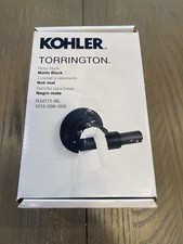 NEW Kohler Torrington Wall Mounted Knob Robe/Towel Hook in Matte Black