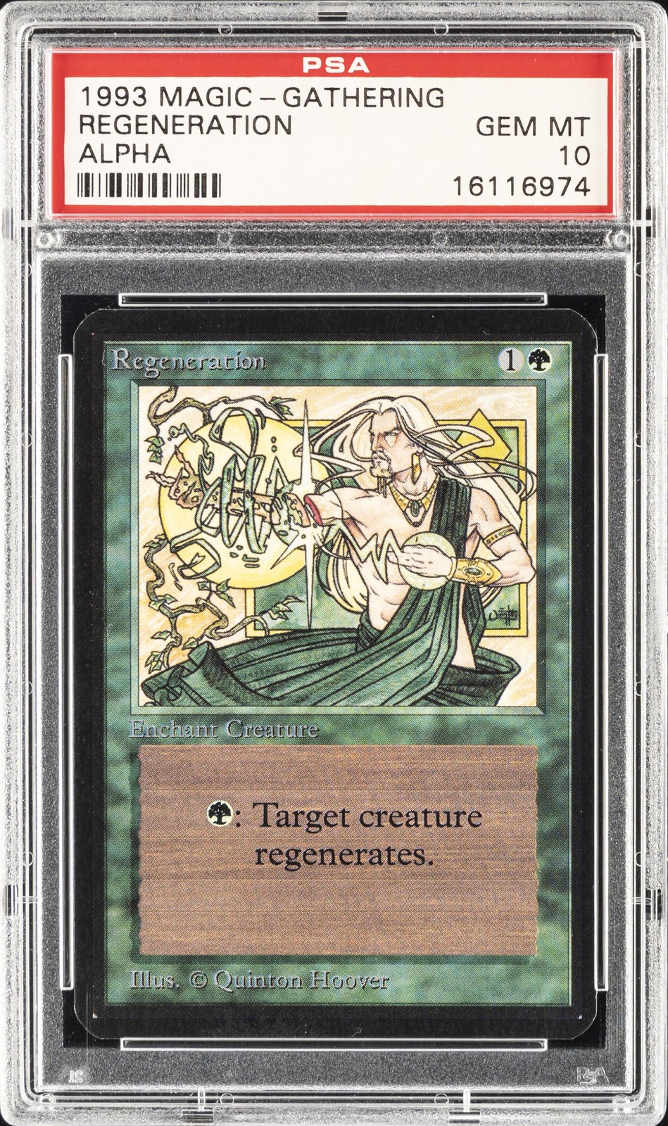 1993 MTG LIMITED EDITION ALPHA REGENERATION PSA 10 view 1