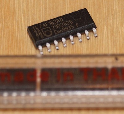 3 Stk. 74F163AD :  4-Bit Binary Counter , SMD, von  Philips 