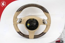 2010-2016 Porsche Panamera 970 Cayenne 958 Steering Wheel Wood 7pp419091af Oem 2010-2016 Porsche Panamera 970 Cayenne 958 Steering Wheel Wood 7pp419091af Oem