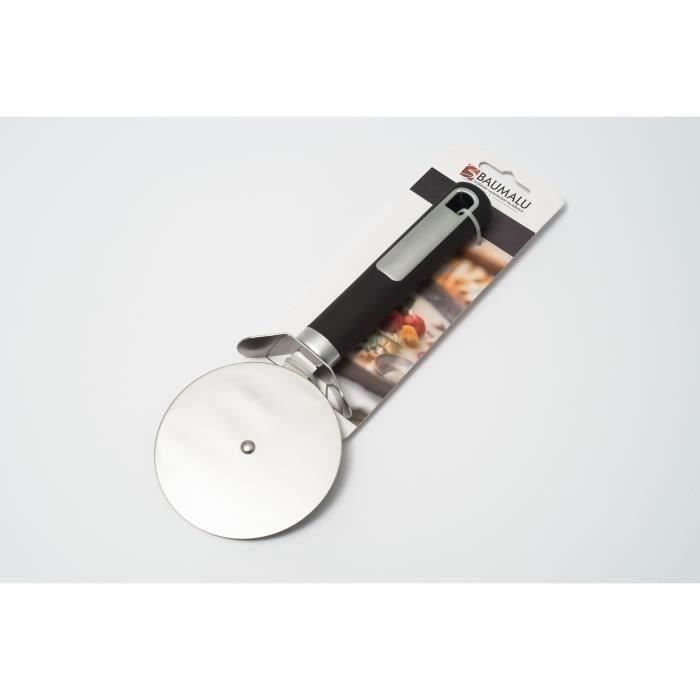 Roulette a pizza 22,7 cm en acier inoxydable pour découpe précise