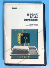 TI-99/4A Trivia Data Base Cassette  Book Texas Instruments 1984 - UNTESTED