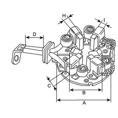 Halter Kohlebürsten HC-Cargo F 032 230 741 12V
