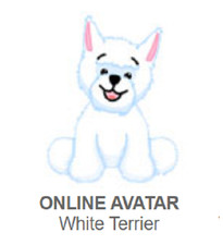 Webkinz Classic White Terrier Code Only messaged