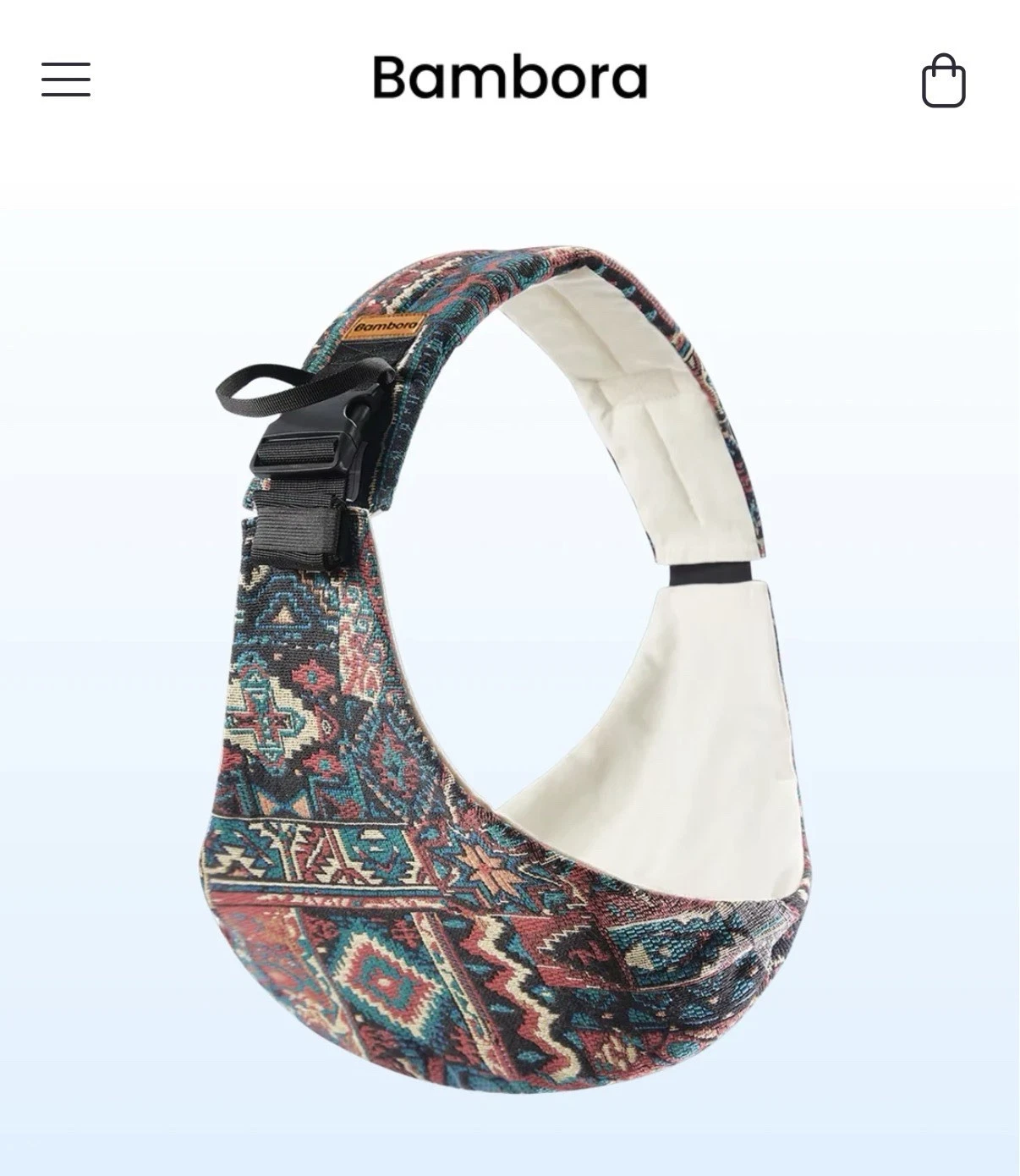 Bambora Navajo Style Baby Sling Carrier Multicolor New