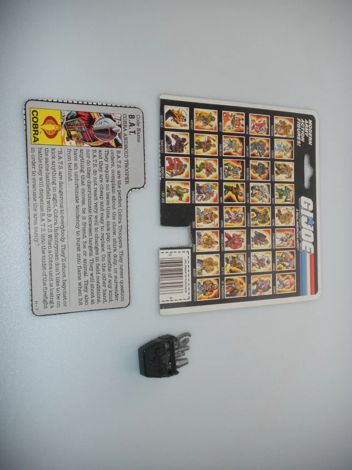 Figura Cobra BATS v1 1986 Android de colección G.I. GI Joe 3,75 ARAH *100 % completo Foto 3 de 4