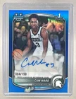 Cam Ward 2025 Bowman Chrome #CPA-CW Blue Refractor Auto 1st RC /150