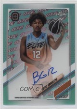 2021 Chrome OTE Overtime Elite Aqua & Red Refractor 48/99 Bryce Griggs Auto 02v3