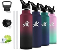 Trinkflasche Edelstahl, 750Ml Thermosflasche, Bpa-Frei, Isolierflasche Mit