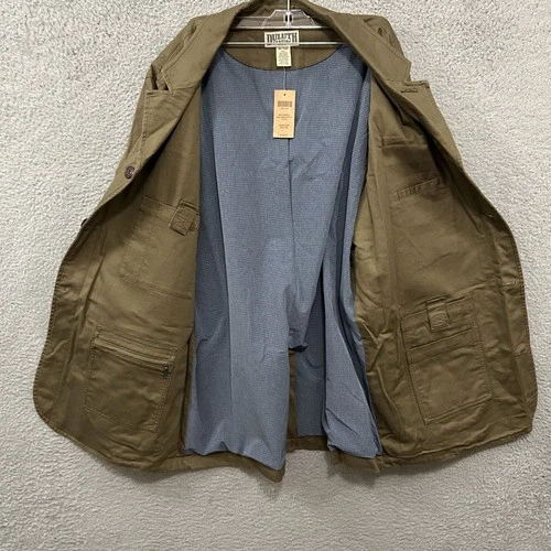 Duluth Trading Jacket Mens Extra Large Tall XLT Green Canteen Gentlemans Casual image 11