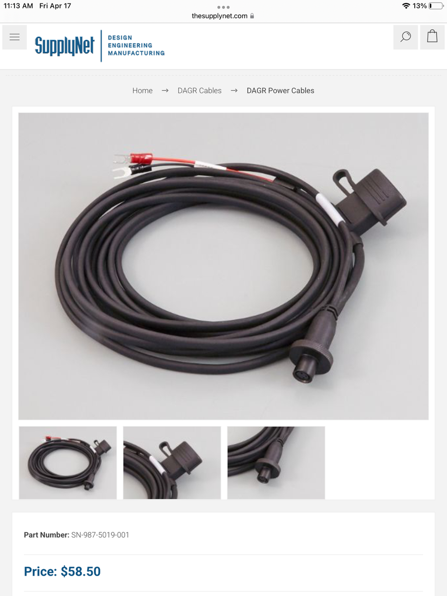 専用ページ(#588) army surplus DAGR ext power cable assemble, 6150015216757 | eBay