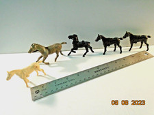 Plastic vintage Western Horses, 1950's USA.