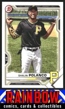 2021 Bowman Draft #BD-176 Shalin Polanco Pittsburgh Pirates