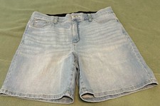 Kim Rogers Light Blue Denim Shirts Size 12 Average Tummy Control Cotton Stretch