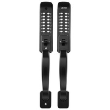 Mechanical Door Lock with C-Key Correction, 4-7 Digit Code, Rust-Proof Aluminum