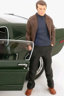 Kk-scale 1/18 Scale 1968bullitt MustangWITH Kk-scale  STEVE   MCQEEN Figure 