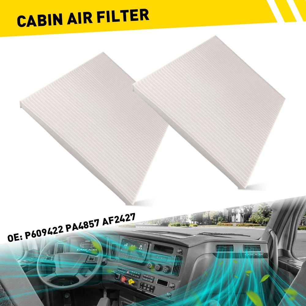 PA4857 P609422 For Freightliner Columbia Cascadia Cabin Air 2PCS Filter Set thumbnail 14