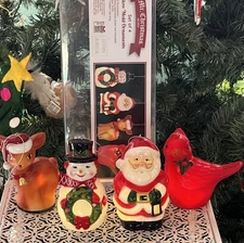 NEW Mr. Christmas Light Up Blow Mold Ornament Set 5”