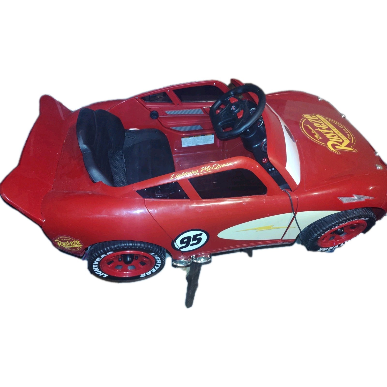 Disney Pixar 12V Cars Lightning McQueen Kids Ride-On Power Wheel With Charger 