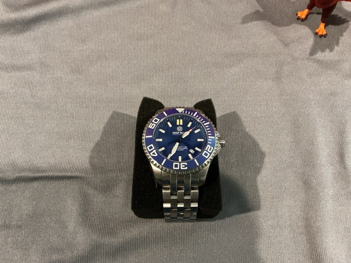 T100 Gk Smart Watch Deep Blue Daynight TritDiver Blue Men's Watch