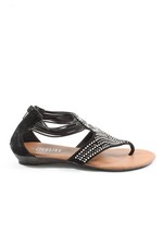 CITYLINE Sandalo Dianette Donna Sandalo Taglia IT 36 nero-argento stile casual