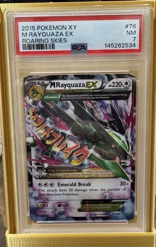 M Rayquaza EX 76/108 - XY Roaring Skies - PSA 7 NM