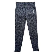 Gymshark Adapt Animal Seamless Leggings Black Gray Animal Print Women s Size L